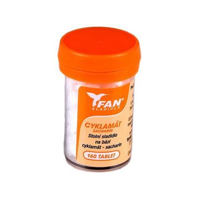 FAN CYKLAMÁT-SACHARIN - tabletové sladidlo 160 tablet